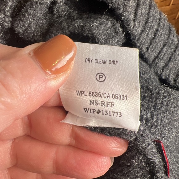 Woolrich Size XL Gray Lambs Wool Blend Sheep Short Sleeve Cardigan Sweater XL - Picture 9 of 13